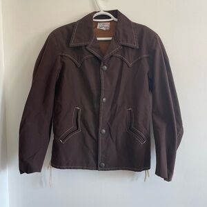 Vintage Brown Western Canvas Jacket